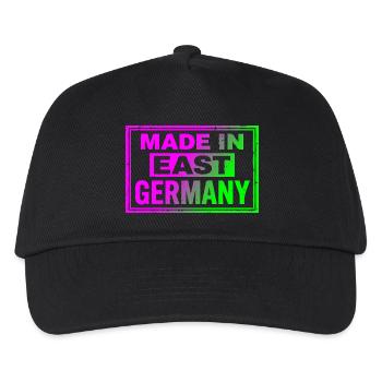 Made in East Germany Ostalgie Neon Retro Cap Bag - Kids’ Baseball Cap - black - Front