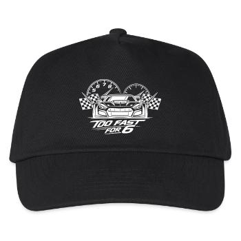 Trop rapide pour une voiture de course de 6 - Casquette de baseball Enfant - noir - Devant