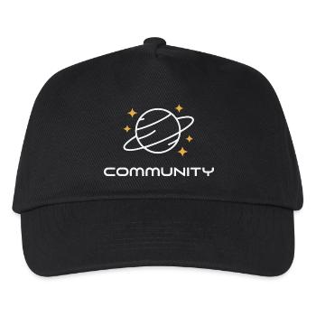 Planet Ringed Unity - Kids’ Baseball Cap - black - Front