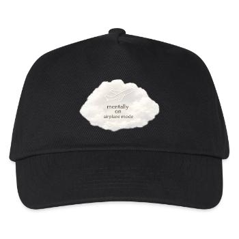 Mental airplane mode - Kids’ Baseball Cap - black - Front