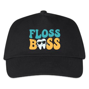 Floss Dental Assistant Dentist - Kids’ Baseball Cap - black - Front