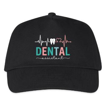 Heartbeat Dental Assistant Dentist - Kids’ Baseball Cap - black - Front