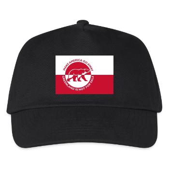 Groenland - Faire disparaître l’Amérique (Édition drapeau) - Casquette de baseball Enfant - noir - Devant