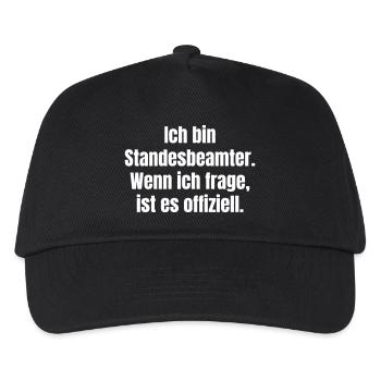 Je suis registraire à Spruch - Casquette de baseball Enfant - noir - Devant