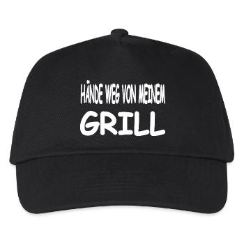Grill - Kinder Basecap - Schwarz - Vorne
