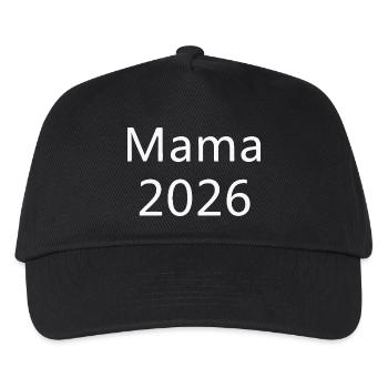 Mama 2026 - Kinder Basecap - Schwarz - Vorne