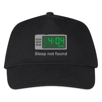 Erreur 404 - Sommeil non trouvé - Casquette de baseball Enfant - noir - Devant