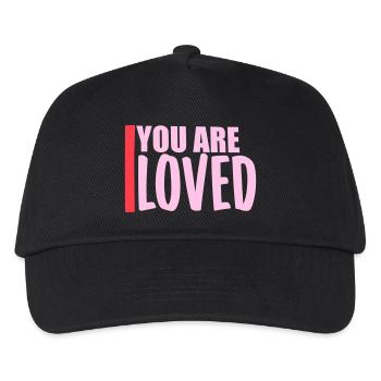 You Are Loved No Matter How You Feel Mitgefühl - Kinder Basecap - Schwarz - Vorne