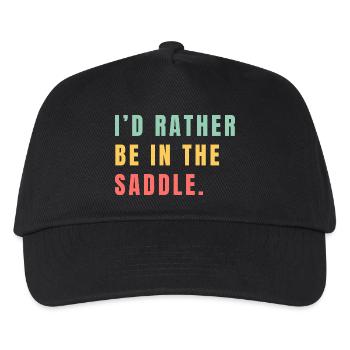 Je préfère être en selle - Casquette de baseball Enfant - noir - Devant