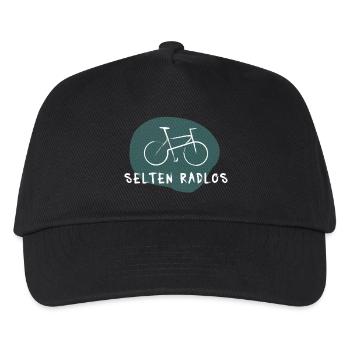 Selten radlos – Lustiger Spruch für Radfahrer - Kinder Basecap - Schwarz - Vorne
