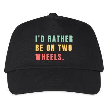 Better on two wheels - Kids’ Baseball Cap - black - Front