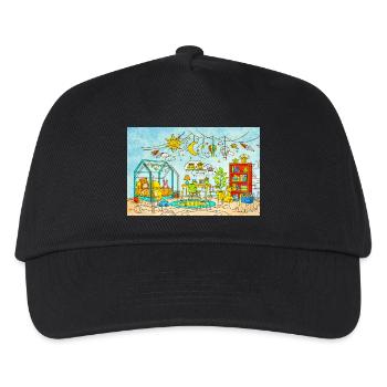 Dreamy Playroom Illustration - Kids’ Baseball Cap - black - Front