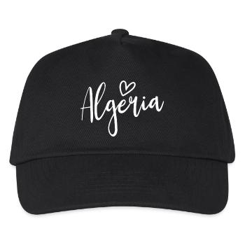 Algerien Herz Frauen Liebe Algerien - Kinder Basecap - Schwarz - Vorne