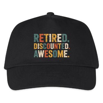 Senior Discount Ruhestand Humor - Kinder Basecap - Schwarz - Vorne