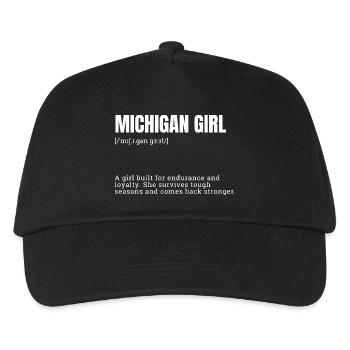 Déclaration d’endurance des filles du Michigan - Casquette de baseball Enfant - noir - Devant