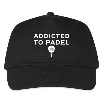 Addicted to Padel Sportler Outfits & Styles - Kinder Basecap - Schwarz - Vorne