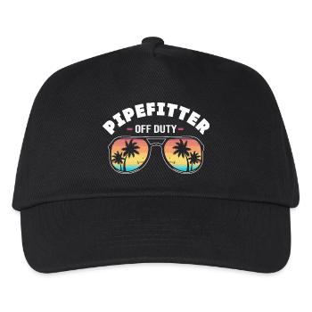 Tuyau de serrurier industriel - Casquette de baseball Enfant - noir - Devant