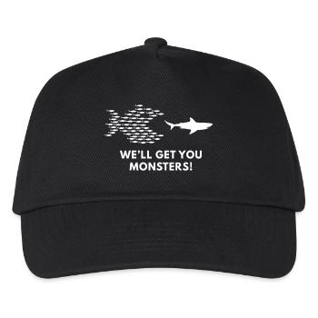 well_get_you_monsters-! - Kids’ Baseball Cap - black - Front