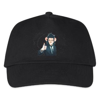 Singe - Casquette de baseball Enfant - noir - Devant