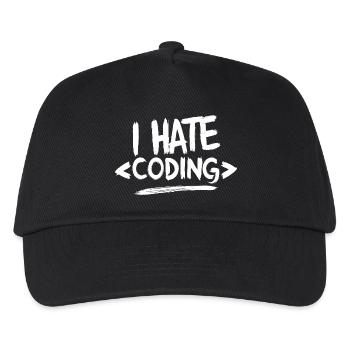 Ich hasse das Programmieren von Computer-Web-Programmierern - Kinder Basecap - Schwarz - Vorne
