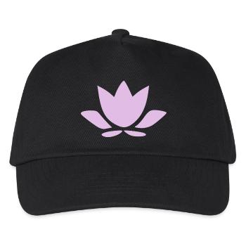 Fleur de lotus Fleur de lotus Fleur de lotus Fleur de violette Fleur de yoga - Casquette de baseball Enfant - noir - Devant