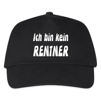 Rentner - Kinder Basecap - Schwarz - Vorne