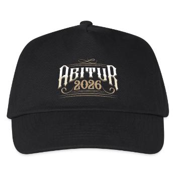 Abitur 2026 - Kinder Basecap - Schwarz - Vorne