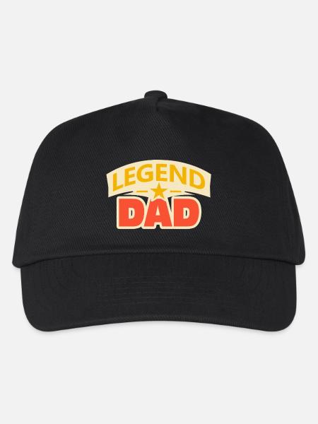 Legend dad – Funny Father Design - Kids’ Baseball Cap - black