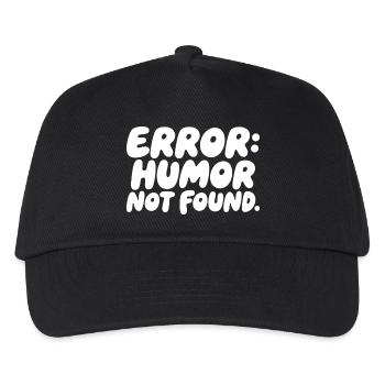 Error Humor Not Found Sarcasm Saying - Kids’ Baseball Cap - black - Front