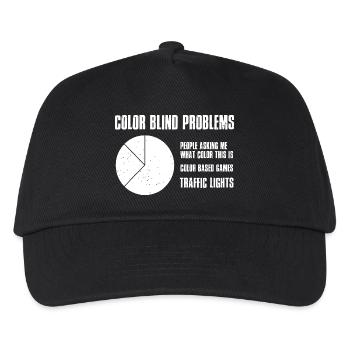 Color Blind Problems - Kids’ Baseball Cap - black - Front