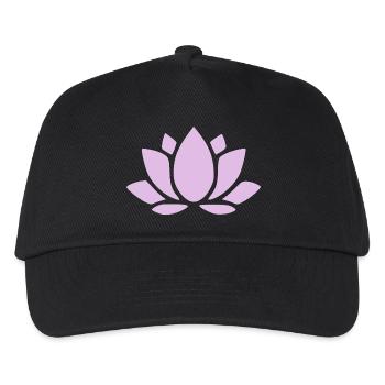 Fleur de lotus Fleur de lotus Fleur de lotus Fleur de violette Fleur de yoga - Casquette de baseball Enfant - noir - Devant