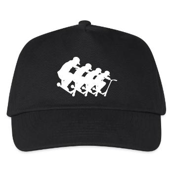 Racing Cyclists Pack Silhouette - Kinder Basecap - Schwarz - Vorne