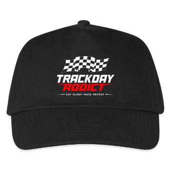 Trackday_ADDICT - Kinder Basecap - Schwarz - Vorne