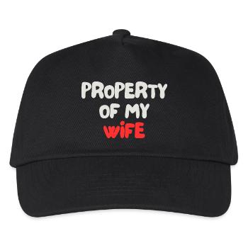property of my wife - Kids’ Baseball Cap - black - Front