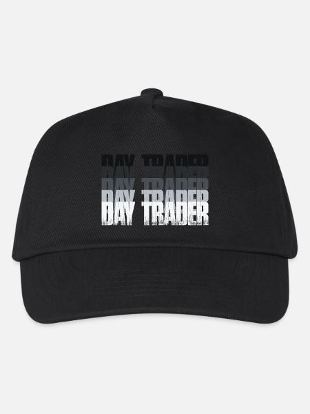 Day Trader Aktienmarkt Börse Trader - Kinder Basecap - Schwarz