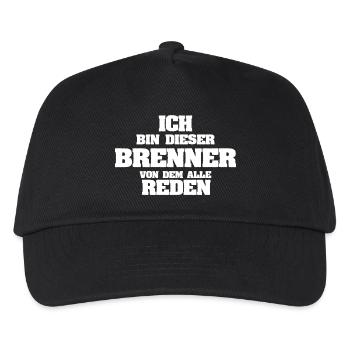 Ich bin der Brenner, von dem alle reden - Kinder Basecap - Schwarz - Vorne