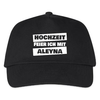 Heiraten Aleyna - Kinder Basecap - Schwarz - Vorne