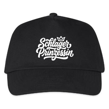 Schlager Prinzessin - Kinder Basecap - Schwarz - Vorne