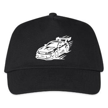Car Sports Car Symbol Turbo - Kids’ Baseball Cap - black - Front