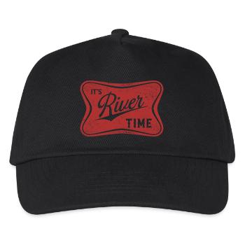 C’est l’heure de la rivière, navigation en bateau, vie aquatique d’été - Casquette de baseball Enfant - noir - Devant