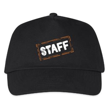 staff - Kinder Basecap - Schwarz - Vorne