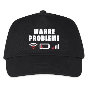 Vrais problèmes - Casquette de baseball Enfant - noir - Devant