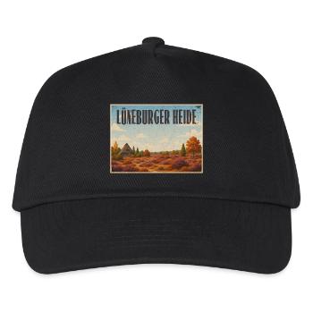 Lüneburger Heide - Kinder Basecap - Schwarz - Vorne