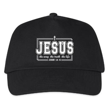 Jésus : La Voie, Vérité, Vie, Foi, Dieu, Église - Casquette de baseball Enfant - noir - Devant