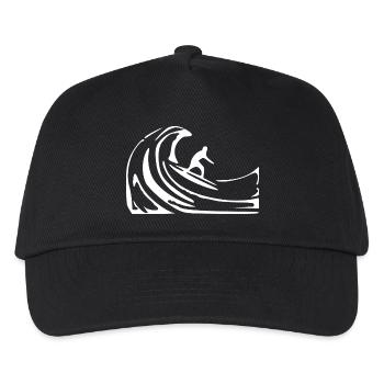 surf surfer wave gift summer vacation - Kids’ Baseball Cap - black - Front