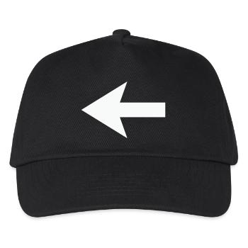 Pfeil - Kinder Basecap - Schwarz - Vorne