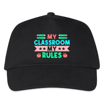 Pre K Teacher Classroom My Rules Kindergarten - Kids’ Baseball Cap - black - Front