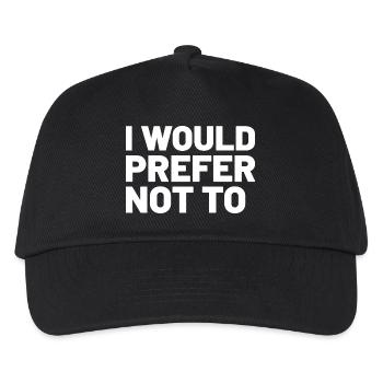 Bartleby - Kids’ Baseball Cap - black - Front