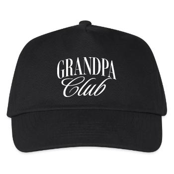 Grandpa Club - Kinder Basecap - Schwarz - Vorne