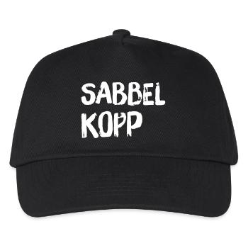 Sabbelkopp - Kinder Basecap - Schwarz - Vorne